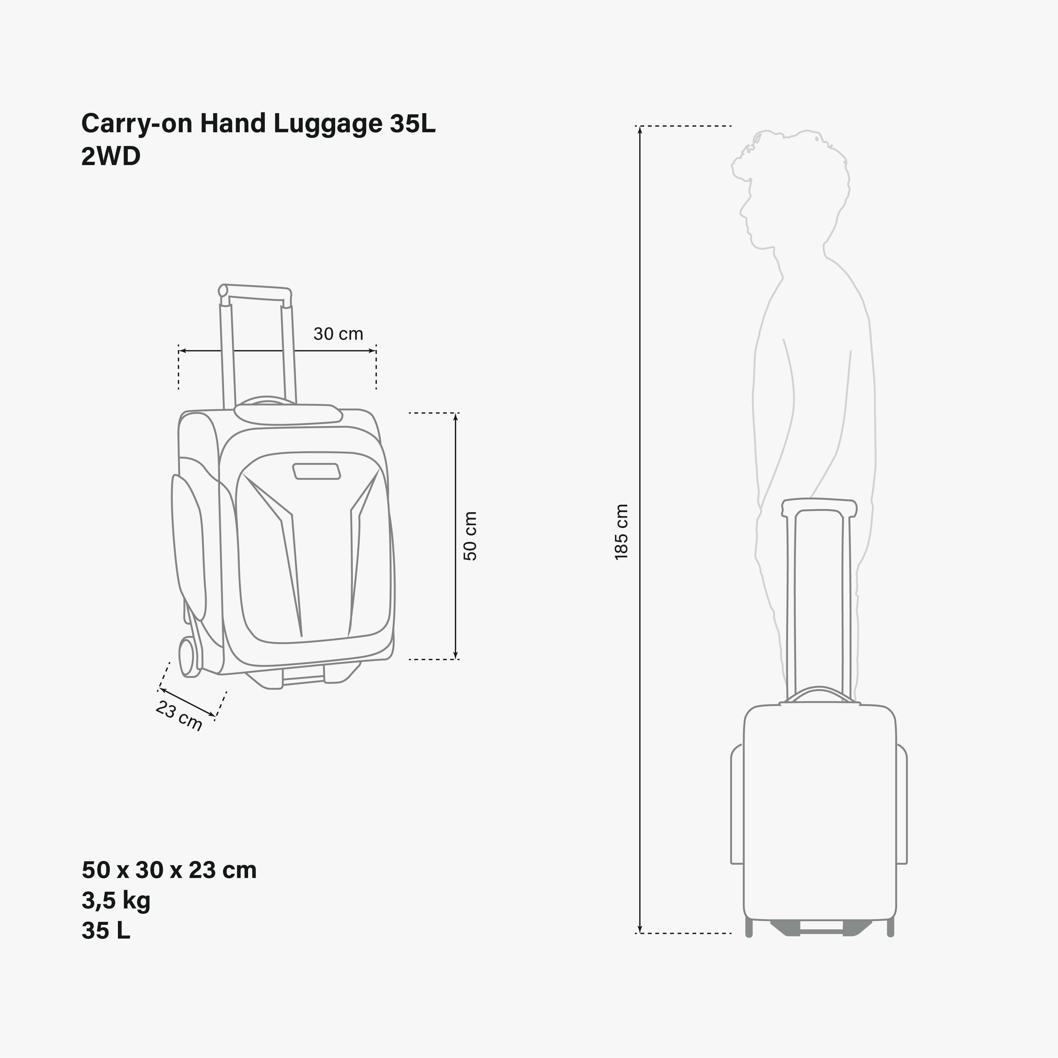 CABIN LUGGAGE 35L - 2WD