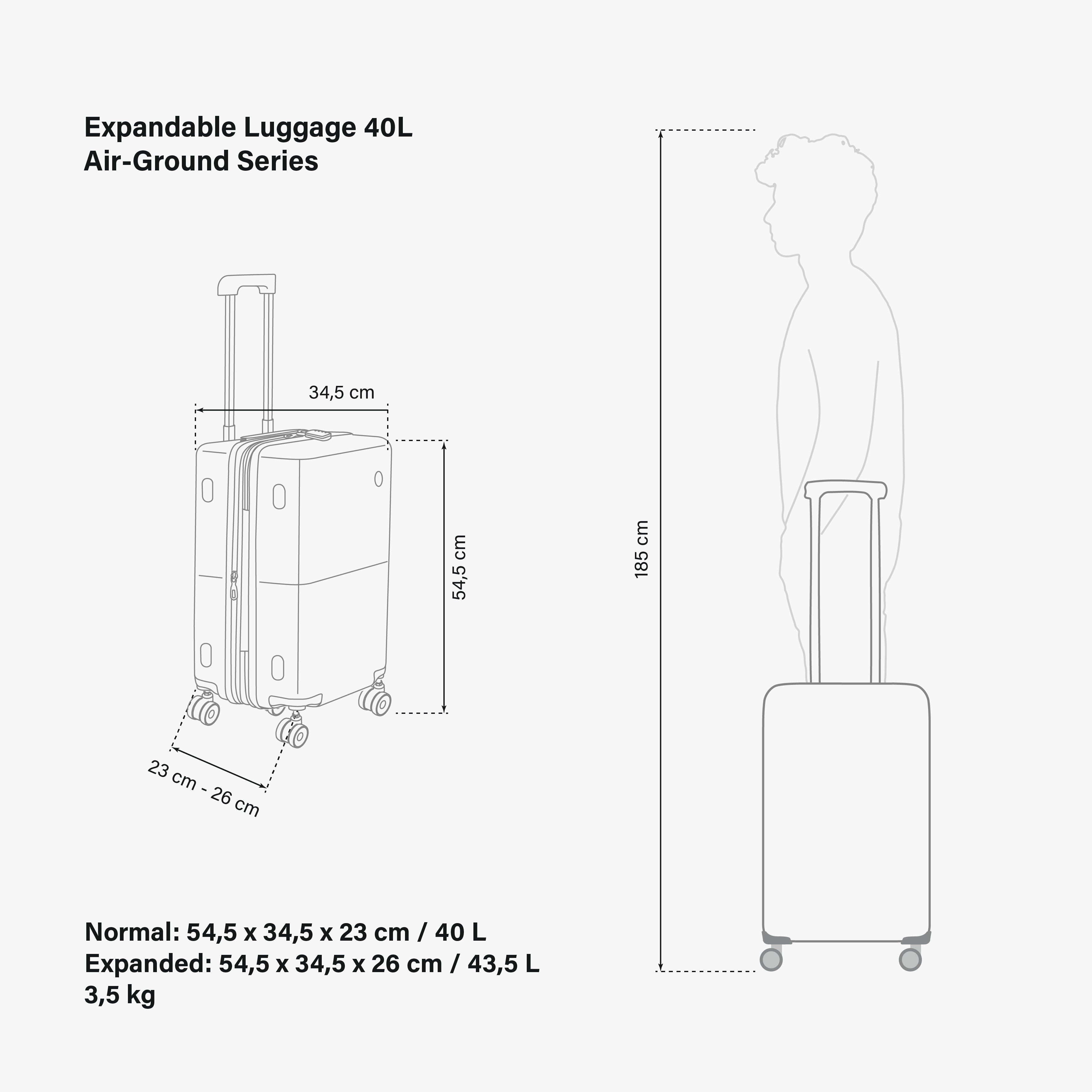 CABIN LUGGAGE 40L AIR-GROUND