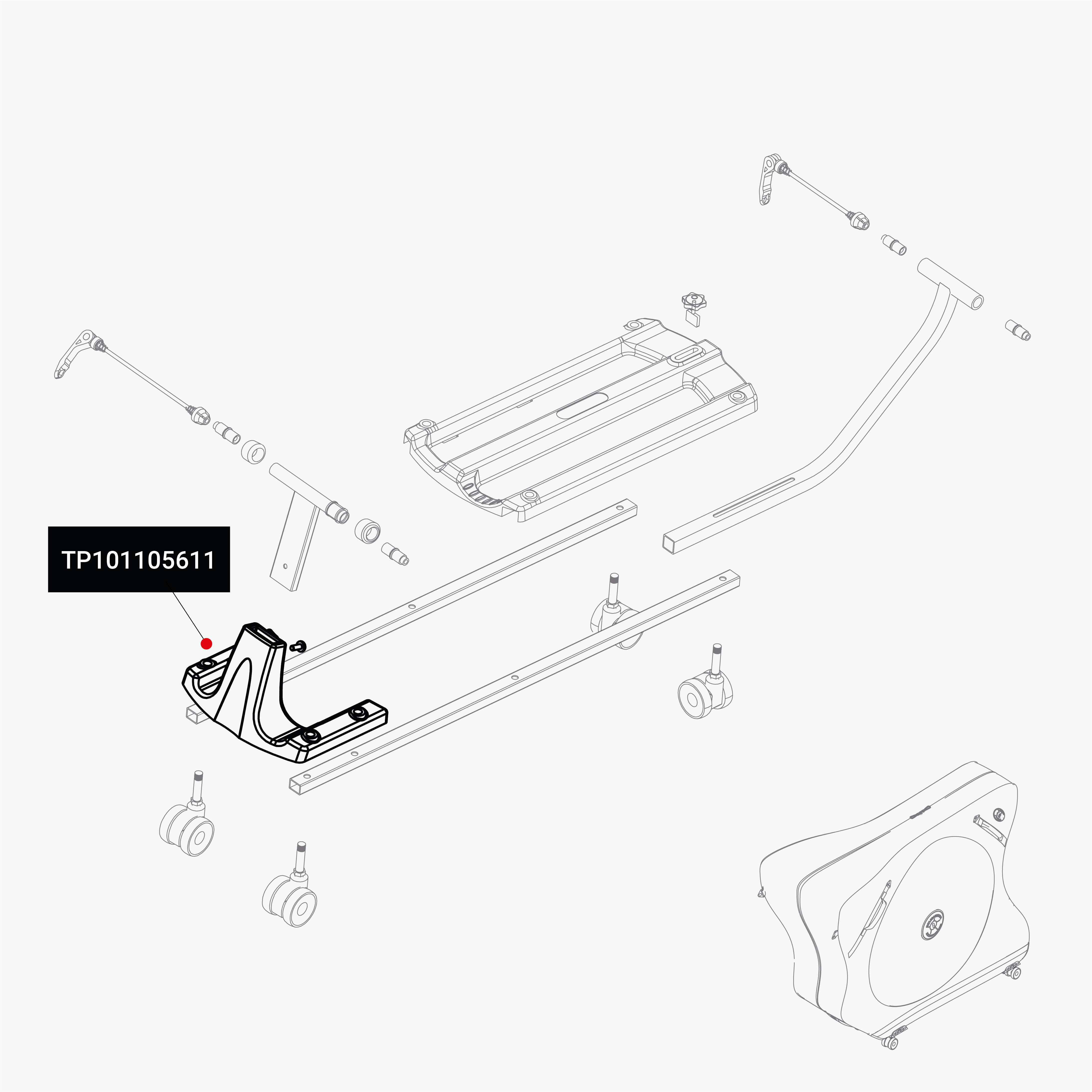 REAR BASE FRAME DEFENDER AEROCOMFORT