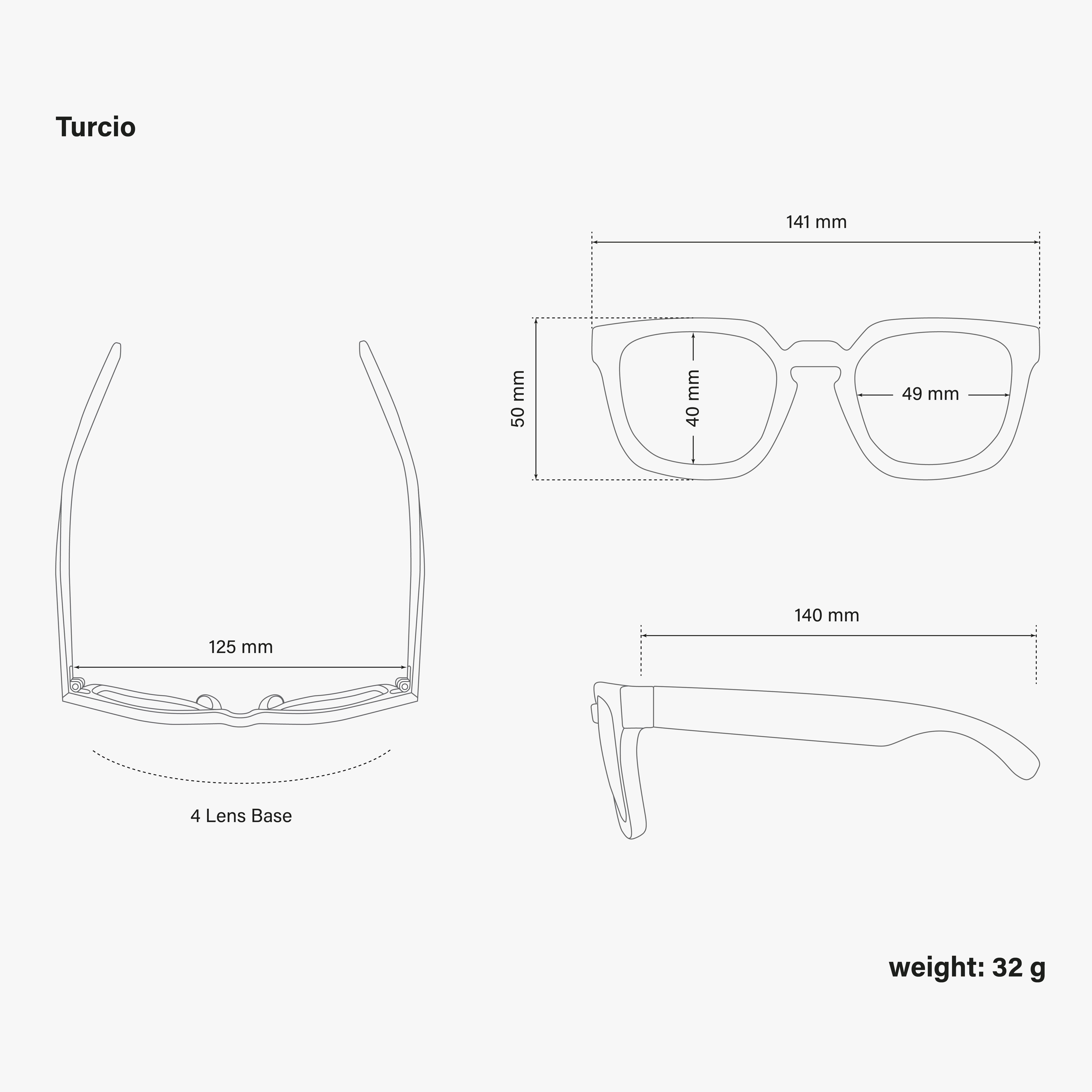 turcio dimensions