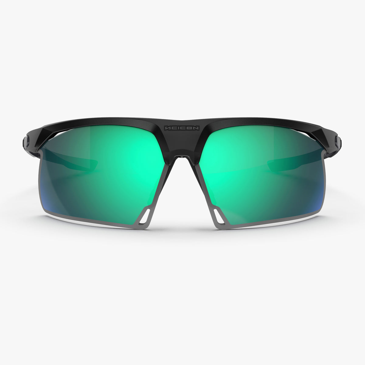 Aerobeam Matte Black + Multimirror Blue Green front
