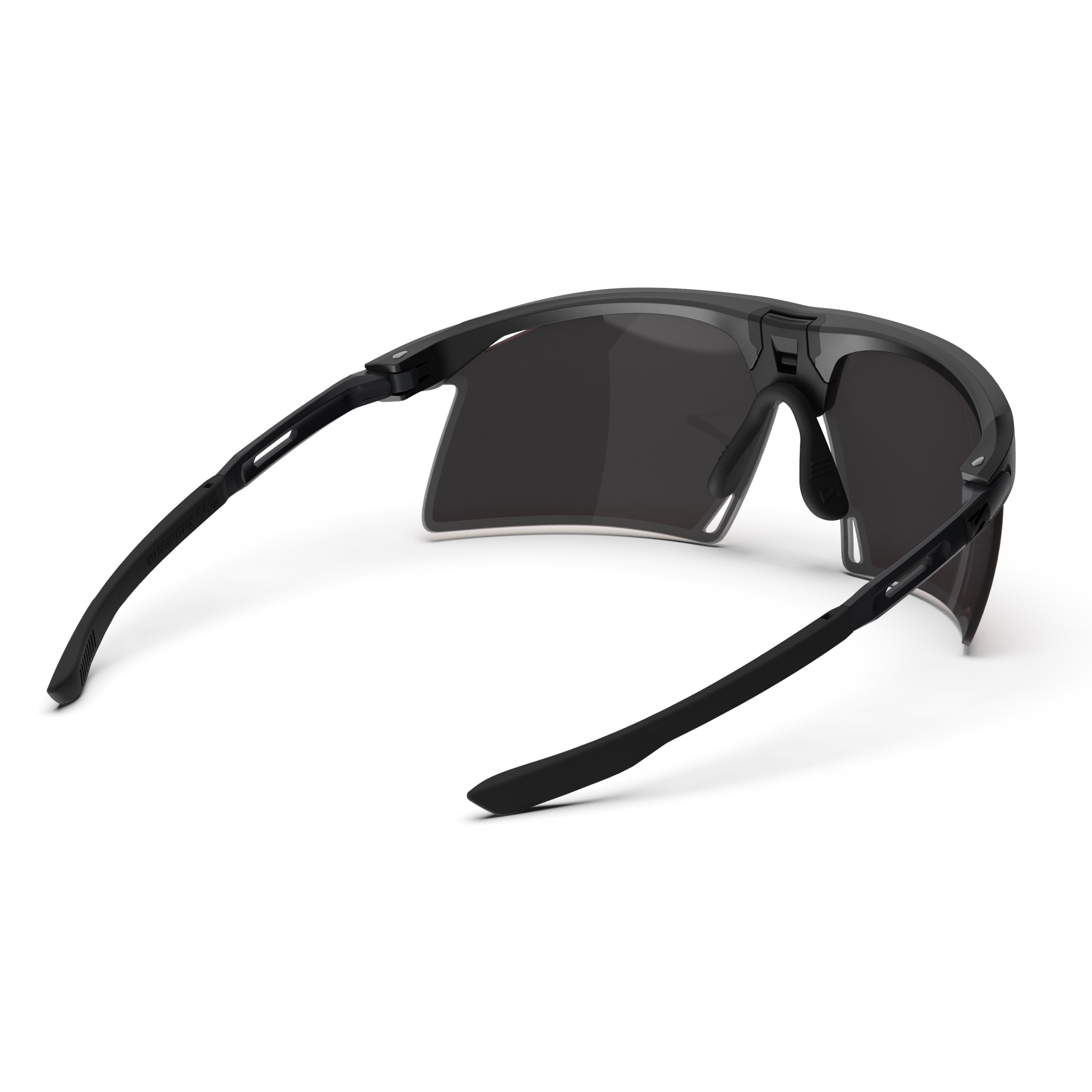 Aerobeam Matte Black + Polarized Multimirror Sunburst back