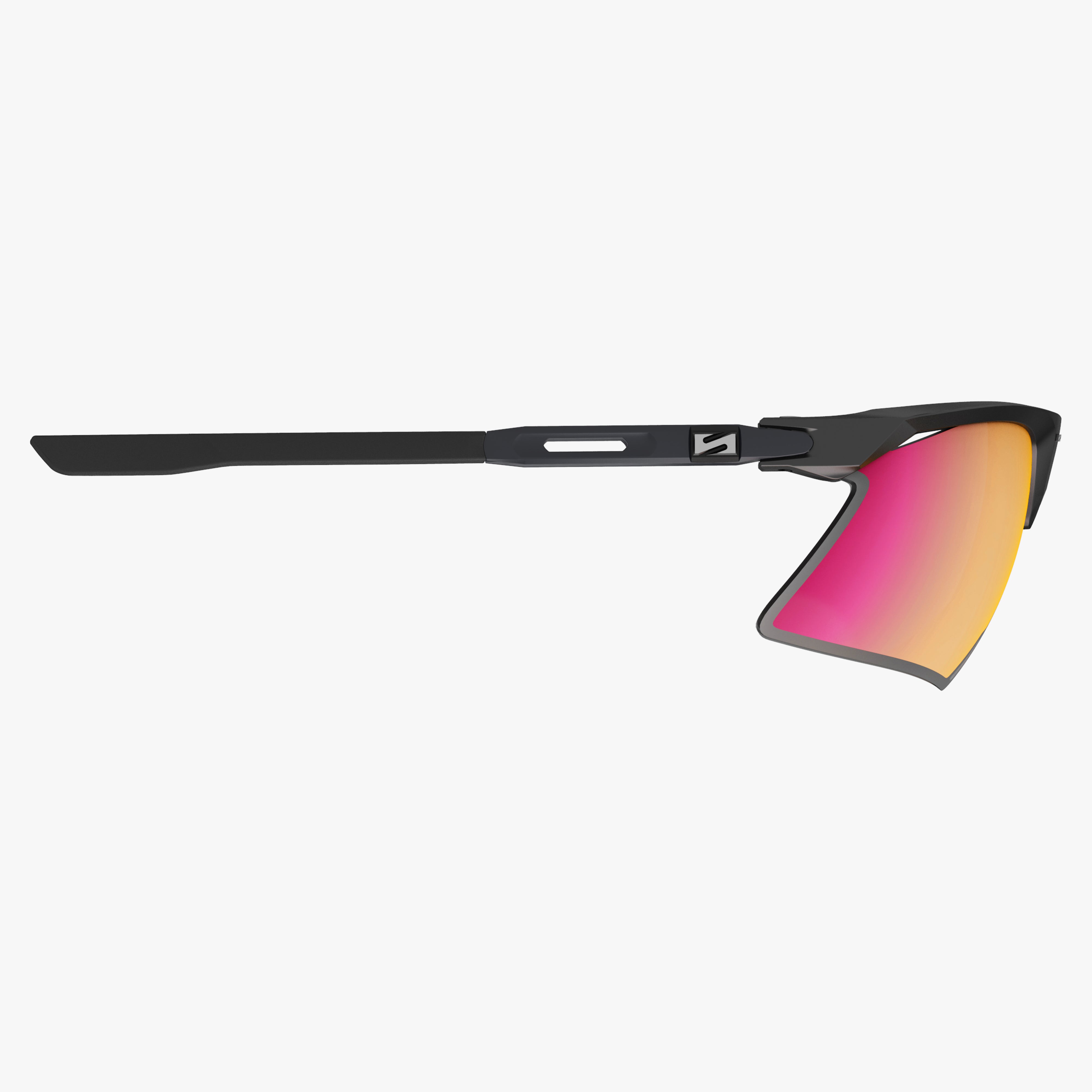 Aerobeam Matte Black + Polarized Multimirror Sunburst side
