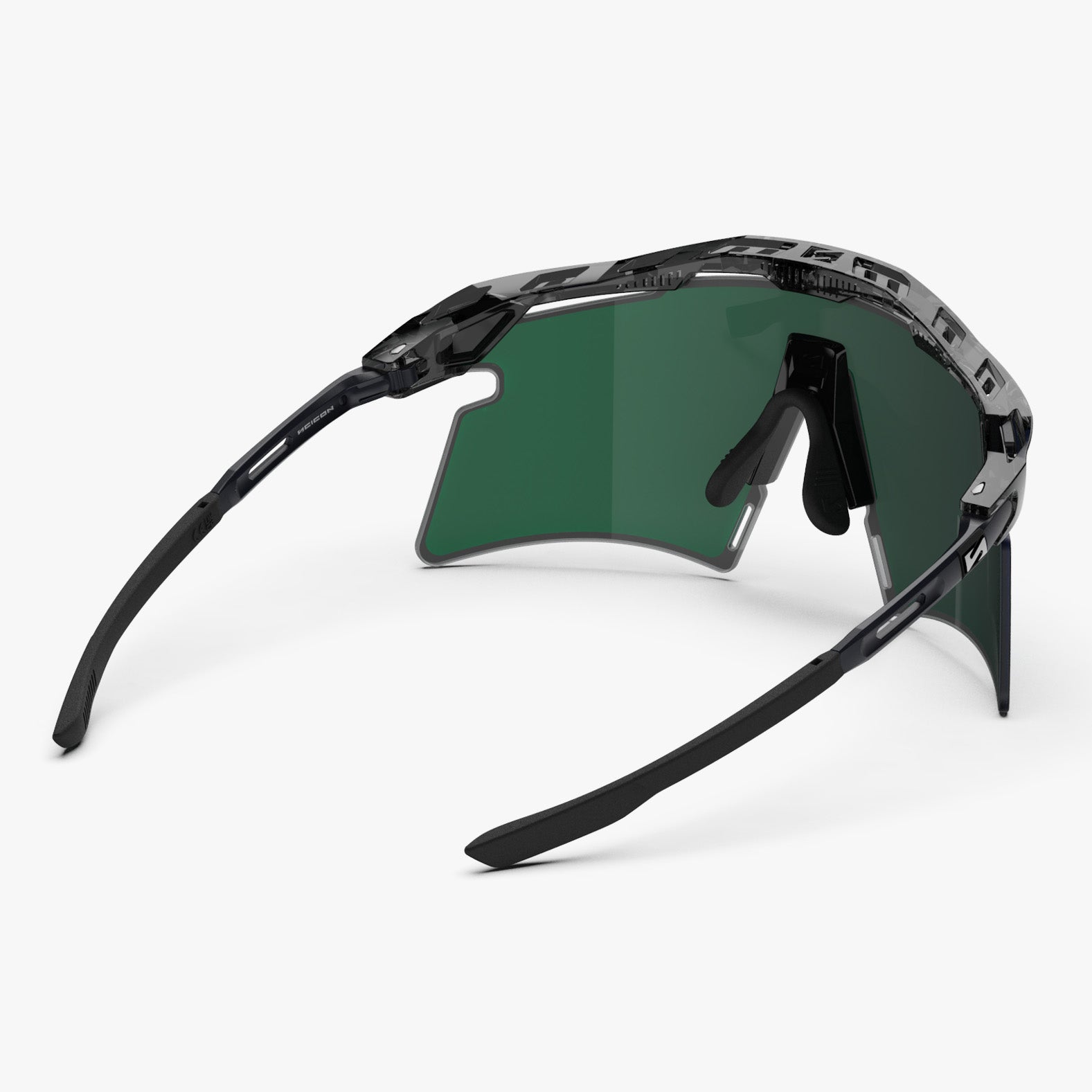 Aeroshade Titanium Crystal Black MM Blue Green back