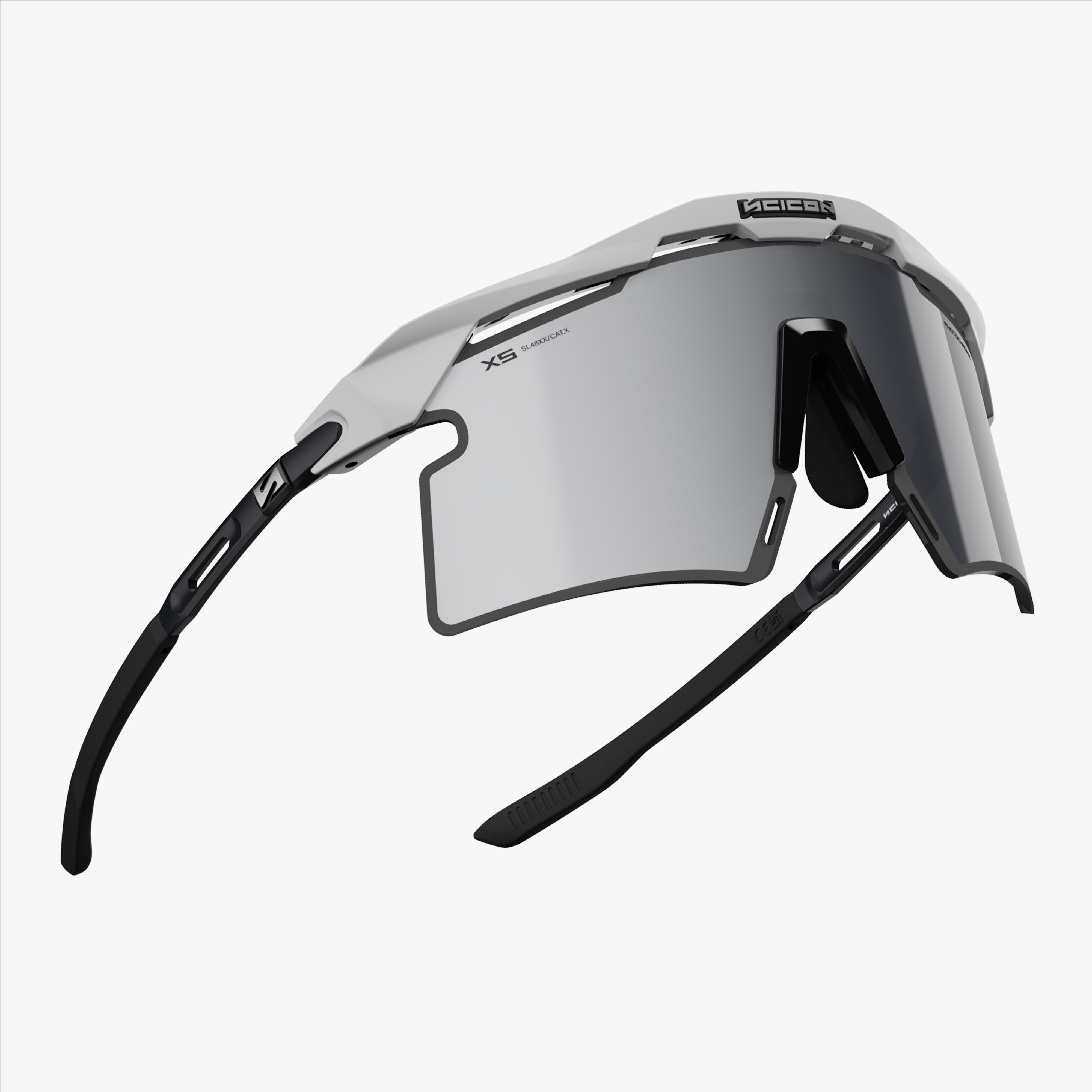 Aeroshade 2.0 Titanium XS White Matte Multimirror Silver fly
