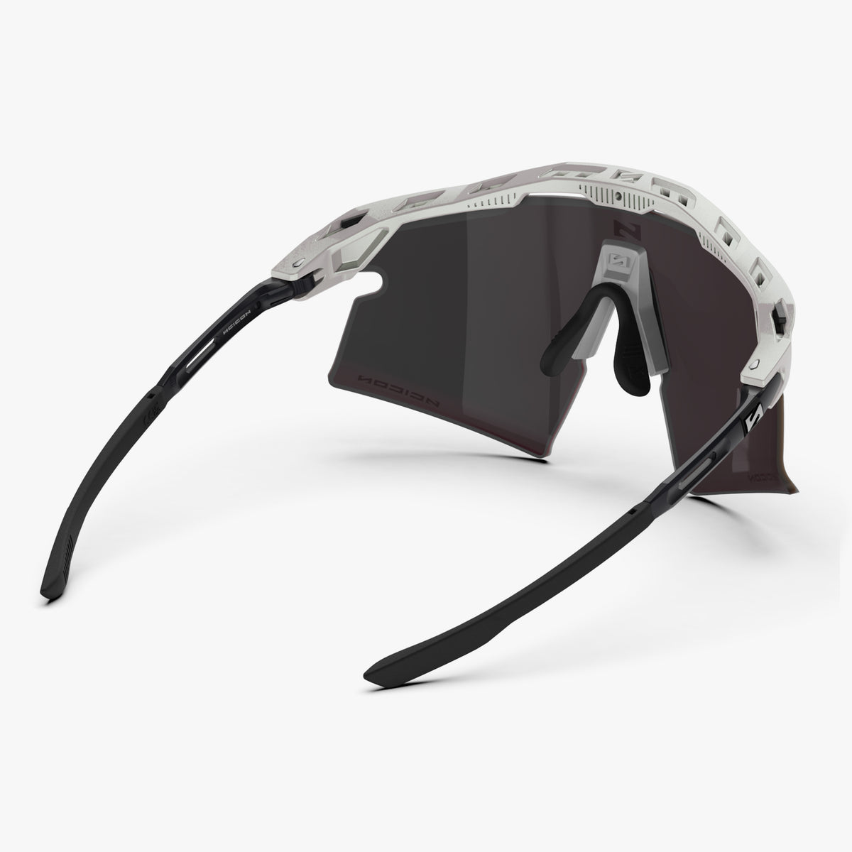 Aeroshade 2.0 Titanium Strake White Metal Matte Multimirror Sunburst back