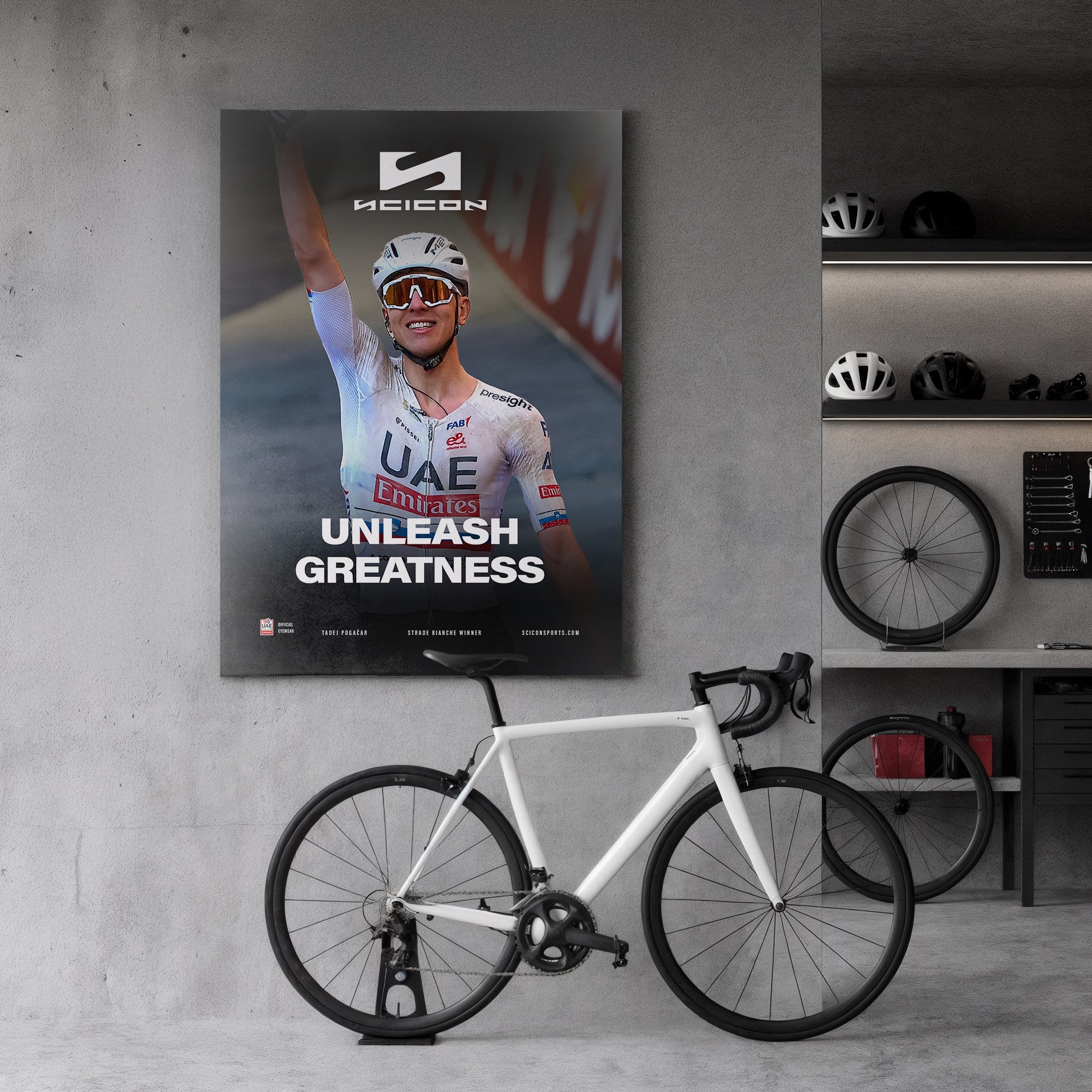 FABRIC POSTER POGAČAR STRADE BIANCHE 23