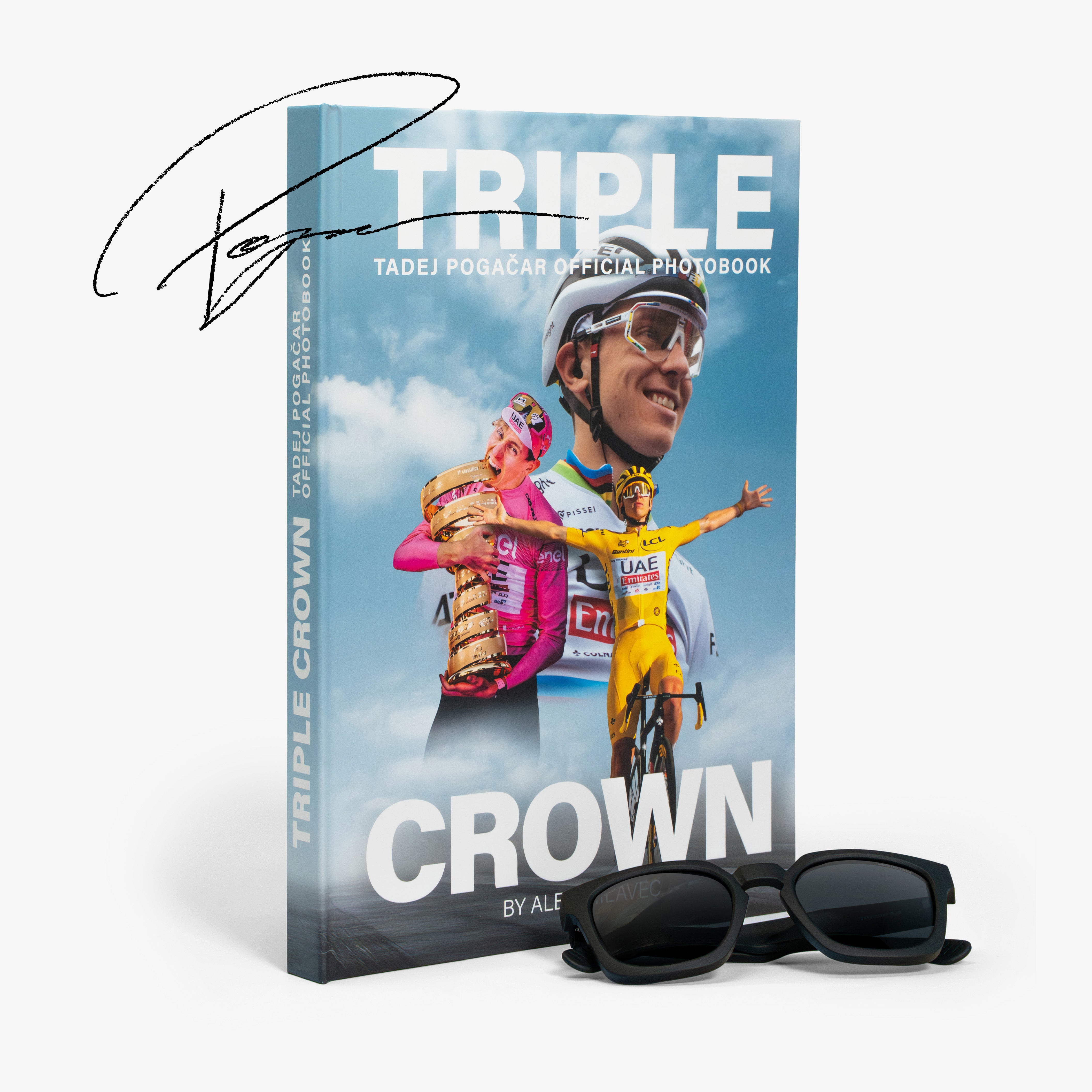 TADEJ POGAČAR TRIPLE CROWN PHOTOBOOK - SIGNED HARDCOVER