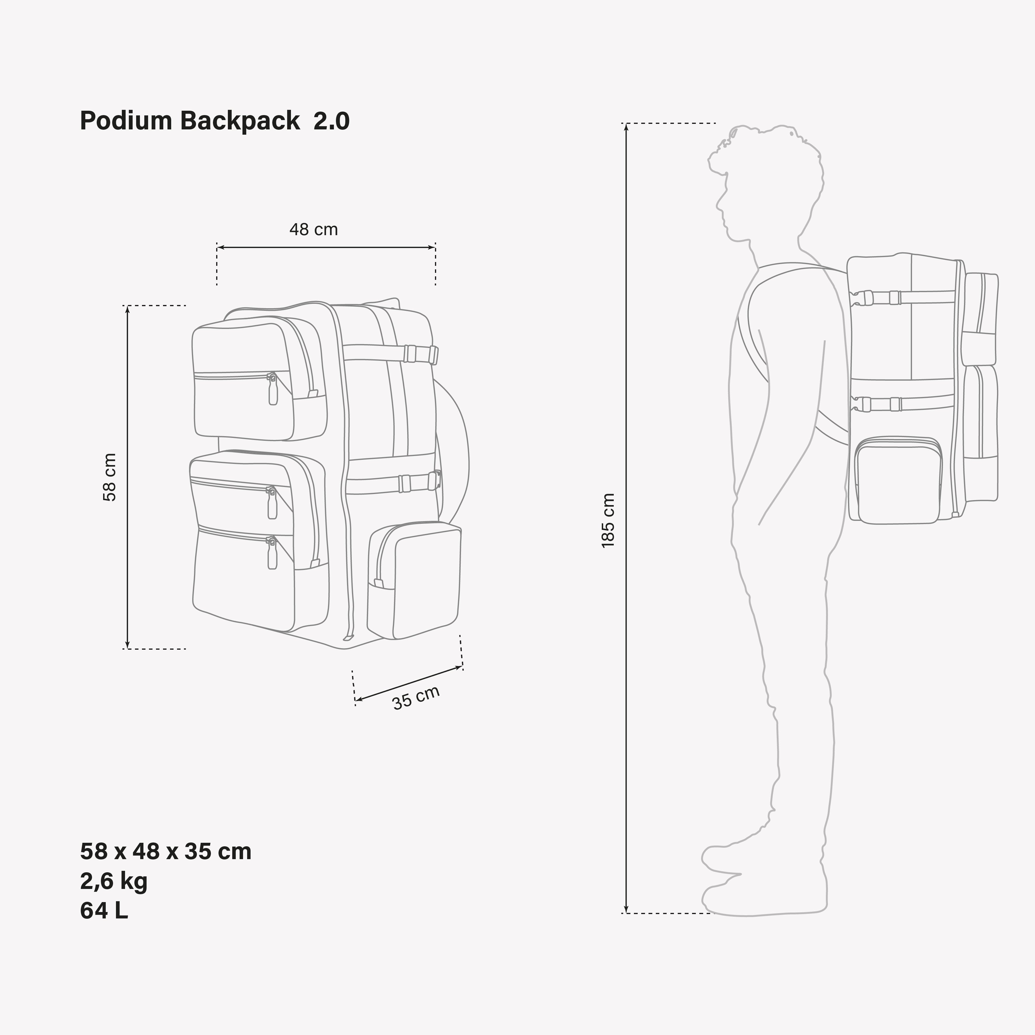 BACKPACK PODIUM COMPACT 2.0