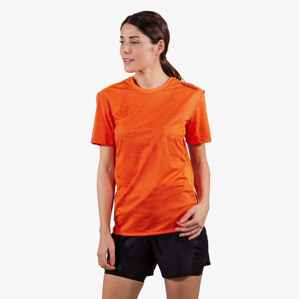 tech tshirt orange