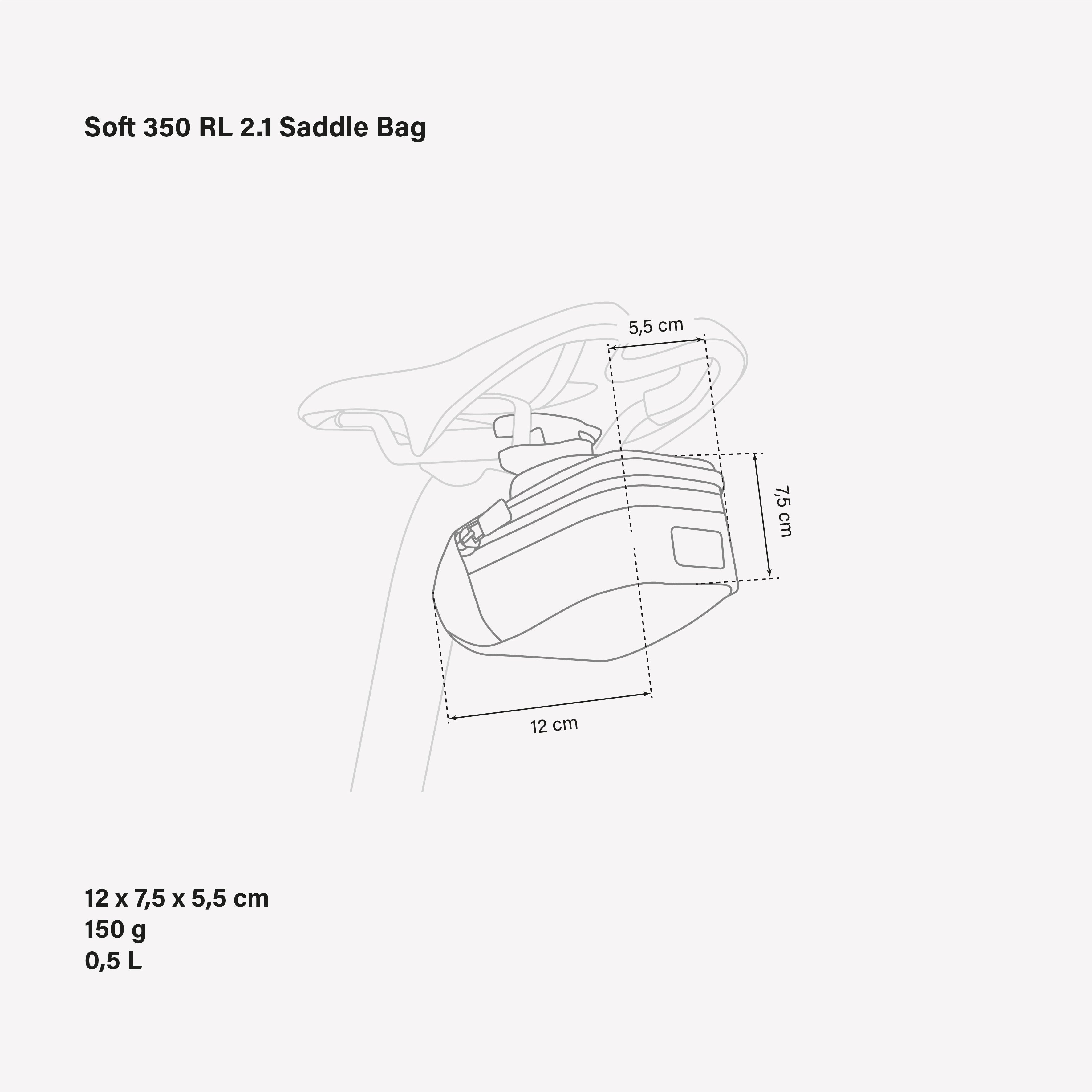 SOFT 350 RL 2.1 SADDLE BAG