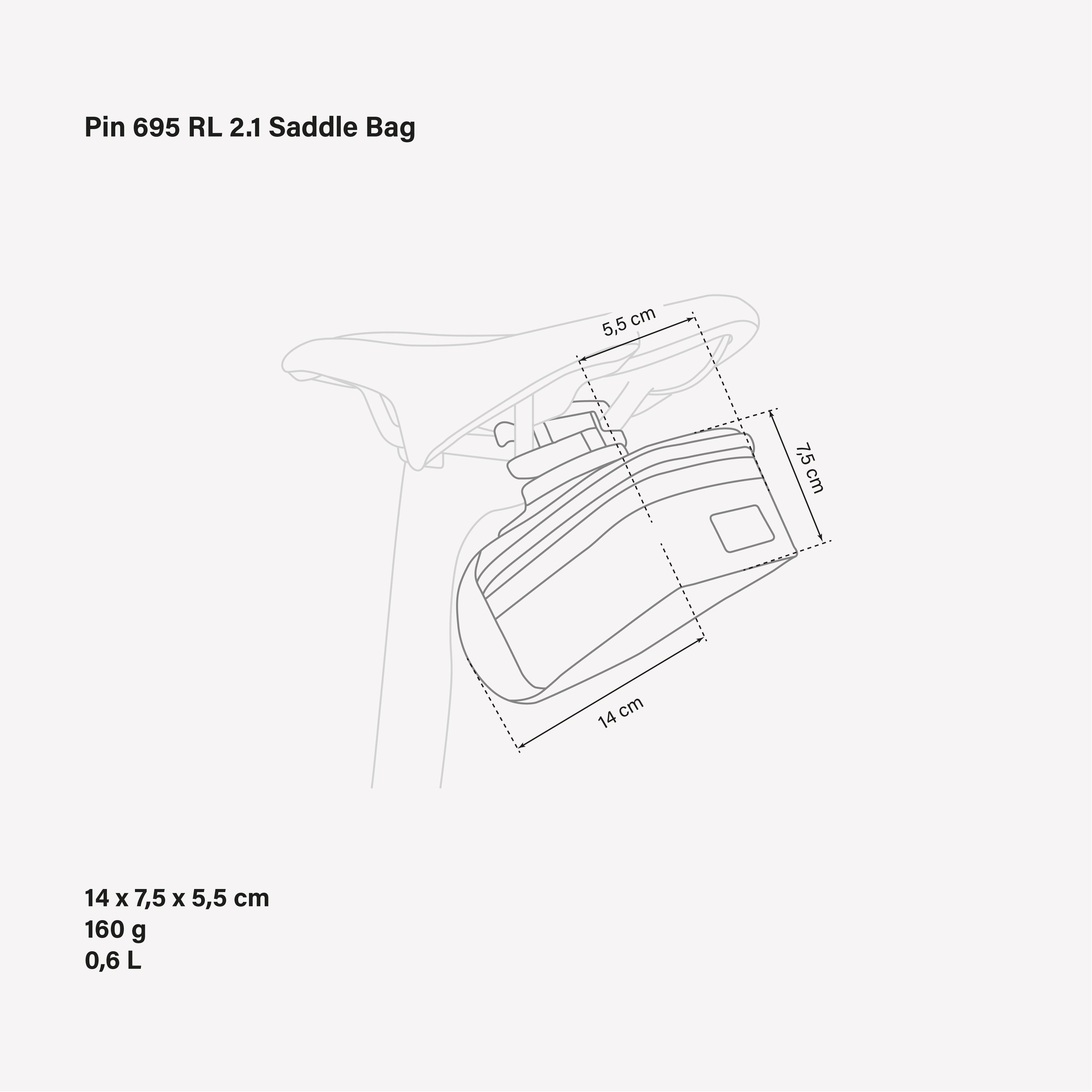 PIN 695 RL 2.1 SADDLE BAG
