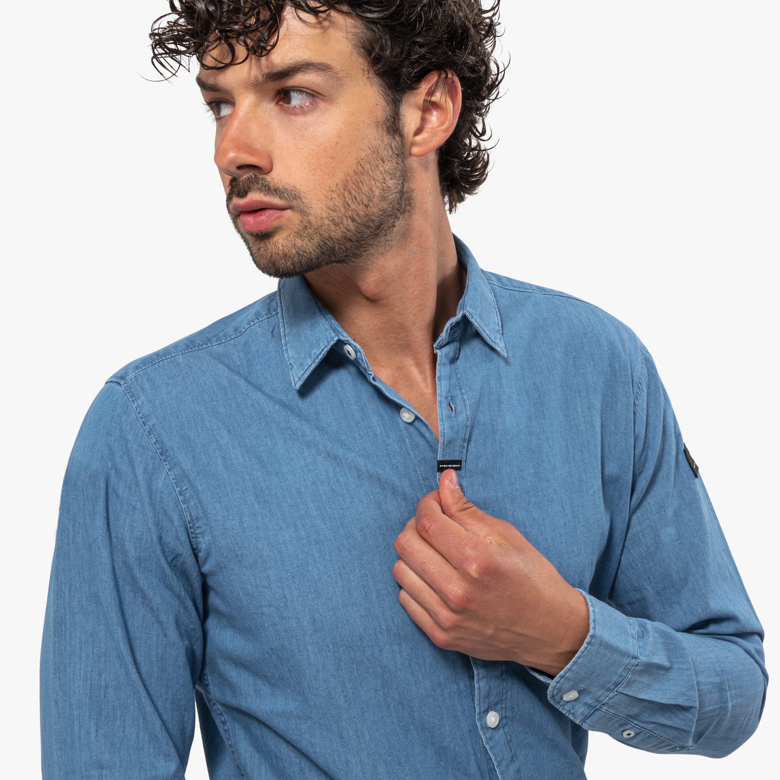 BLUE DENIM SHIRT - MEN