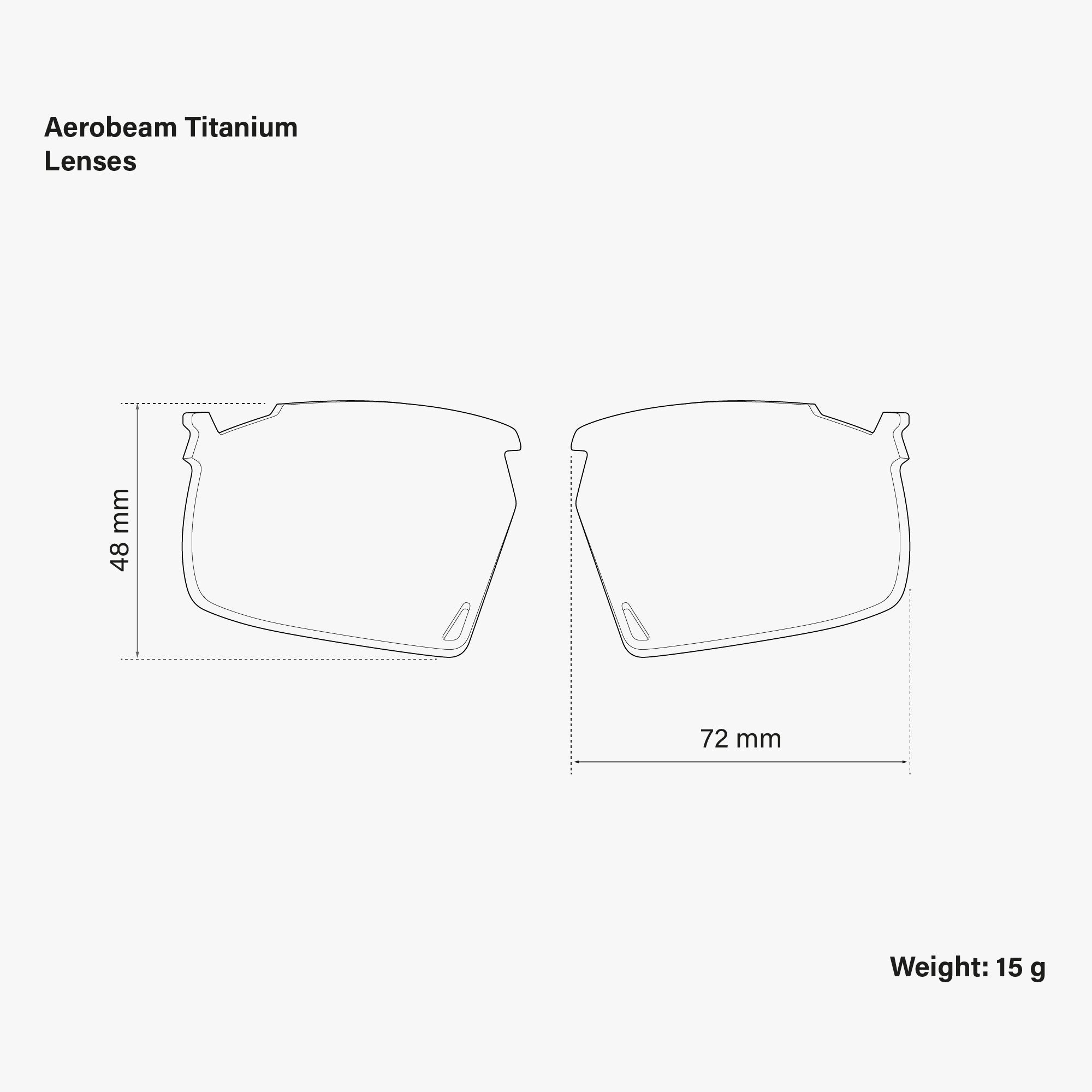 Aerobeam Spare Lenses Smoke