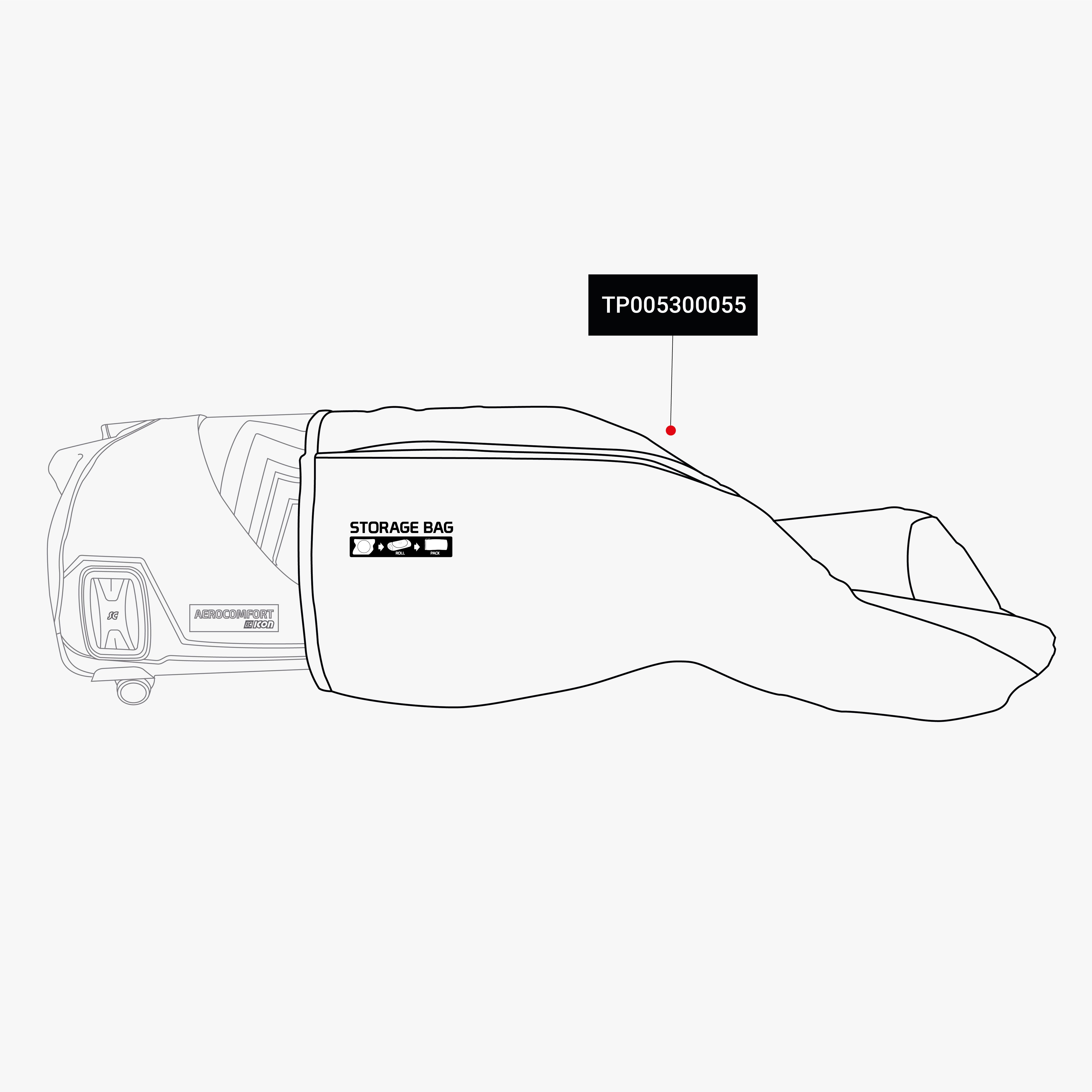 STORAGE BAG FOR AEROCOMFORT