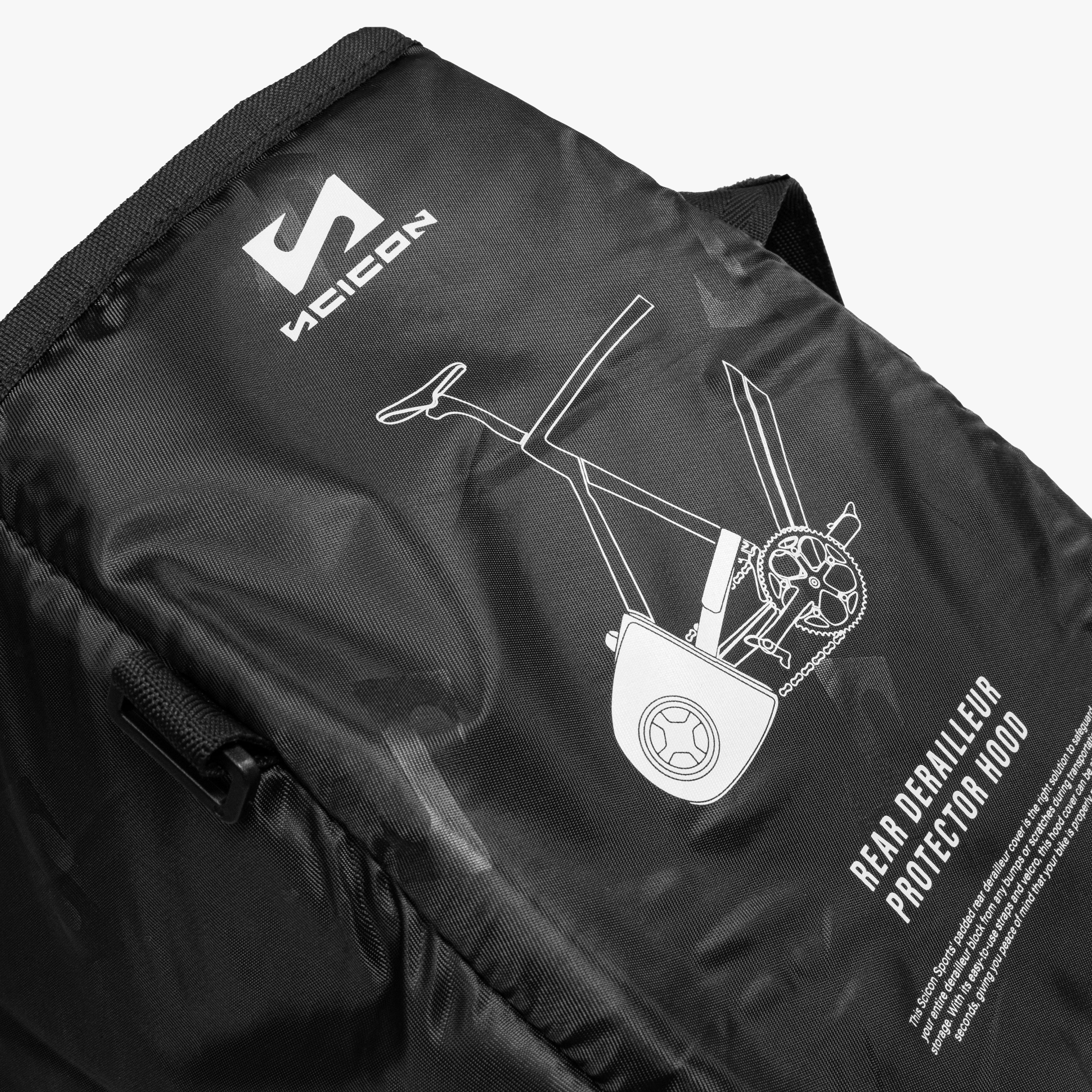 BICYCLE REAR DERAILLEUR PROTECTOR HOOD detail