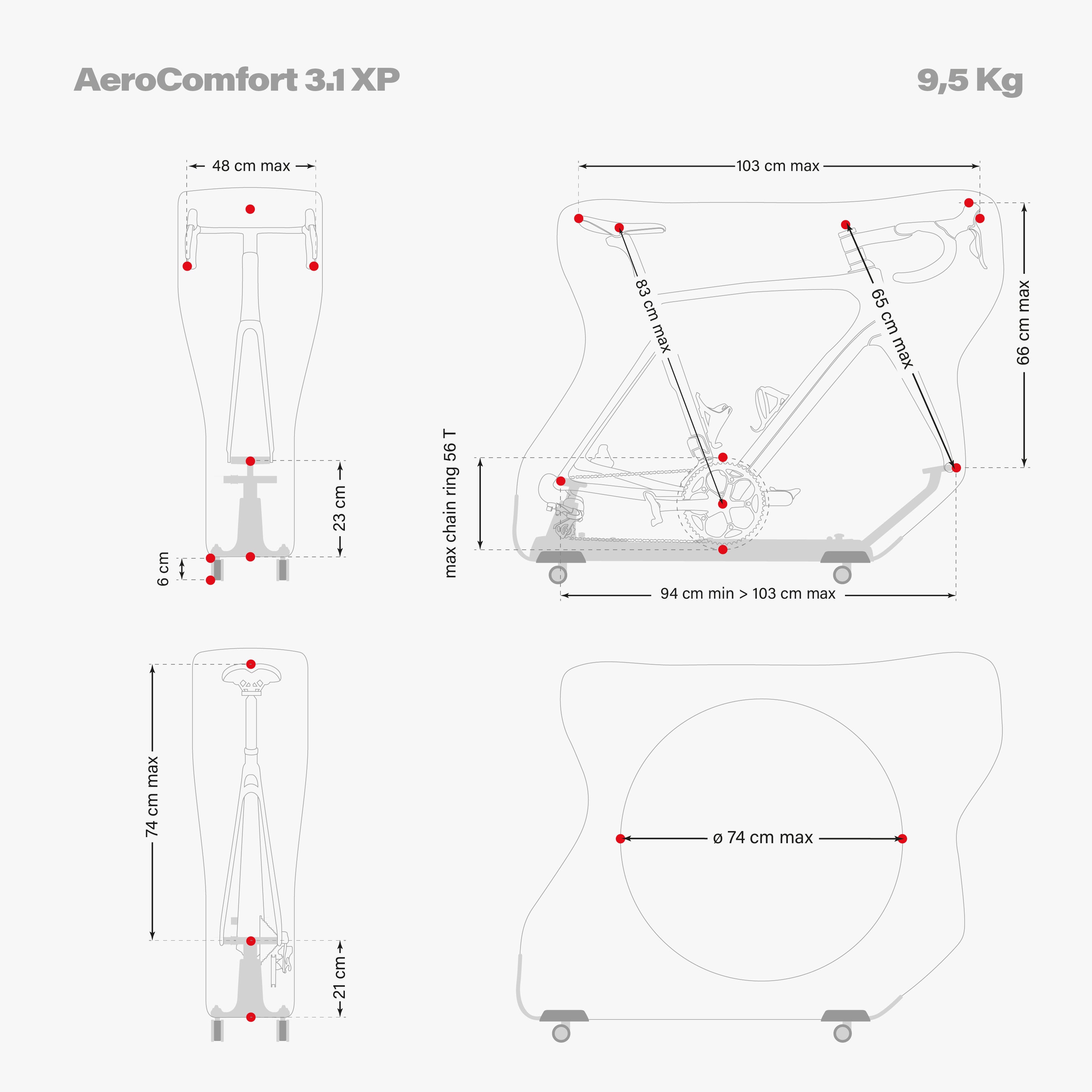 AEROCOMFORT 3.1 ROAD BIKE TRAVEL BAG XP